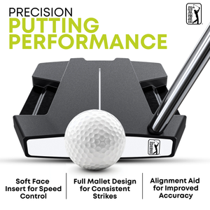 Golfgen™ PGA TOUR P1 EXTREME 17-Piece Complete Golf Club Set – Youth Kids Junior Right-Handed Golf Clubs for Boys & Girls – Full Titanium Driver, Stainless Steel Irons, High MOI Putter – Stand Bag & More