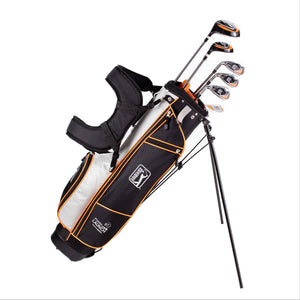 Golfgen™ PGA TOUR Youth Golf Club Set – 10-Piece Left-Handed Junior Golf Club Set for Ages 12+ – Beginner Golf Clubs for Kids with Lightweight Stand Bag, Hybrid, Wedge & Mallet Putter