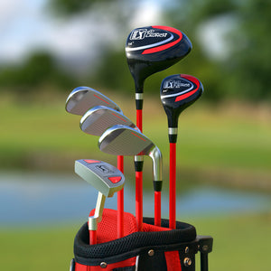 Golfgen™ PGA Tour G1 Series Kids Left Handed Golf Club Set With 6 Clubs, Stand Golf Bag & 10 Total Pieces | Golf Clubs and Sets for Heights 4'1" - 4'8" | Complete Golf Club Sets | Young Men & Women Golf Clubs Ages 5-8