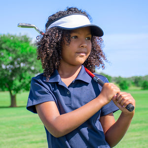 PGA TOUR® by Golfgen® Juniors Right Handed Red Golf Club Set with 3 Clubs, Golf Bag & 5 Total Pieces | Golf Clubs and Sets for Player Heights 4'1"-4'8" | Complete Junior Golf Club Set