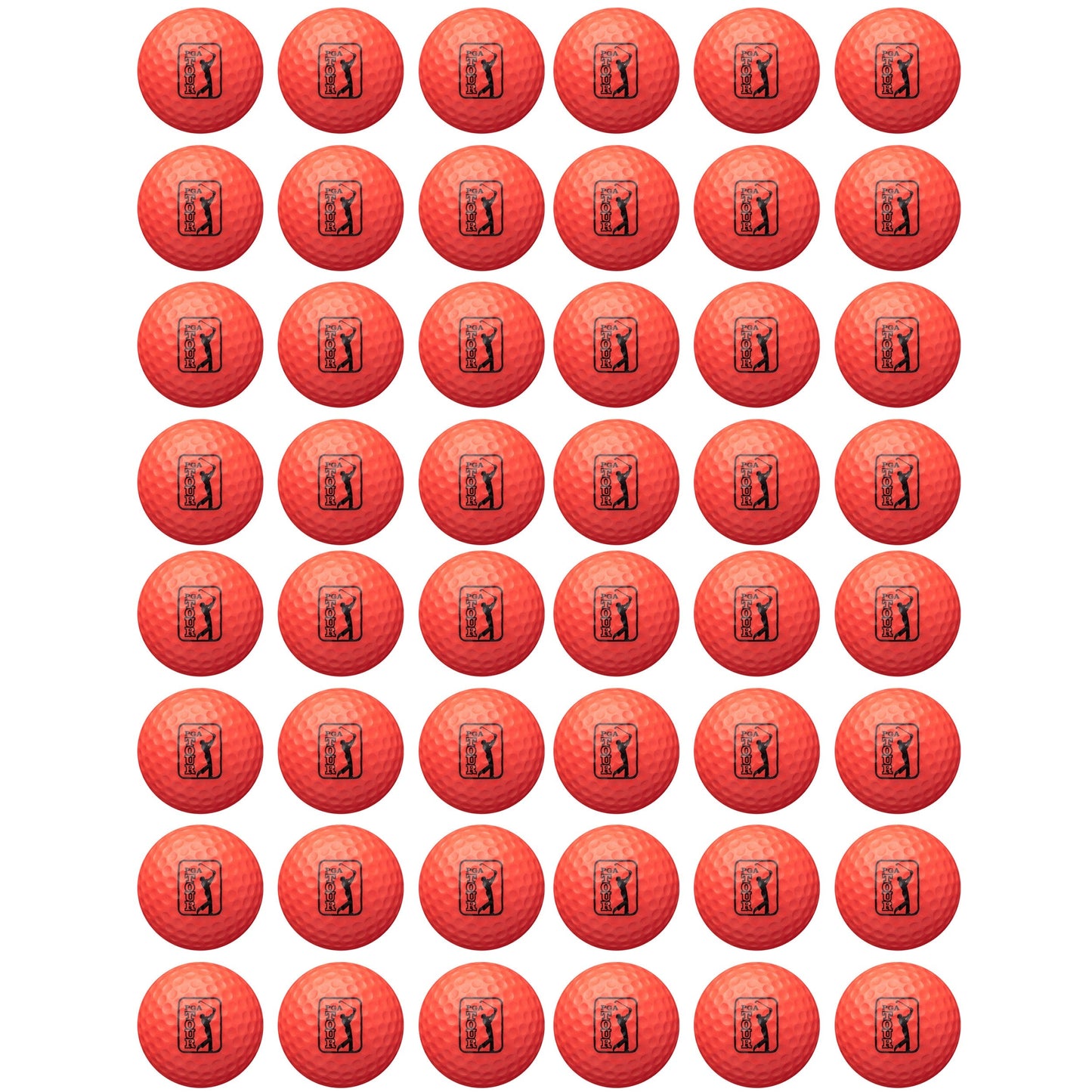 Golfgen™ PGA TOUR Red 48 Piece Foam Practice Golf Ball Set FT