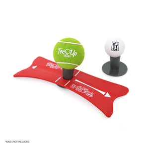 Golfgen™ PGA Tour Tee-Up Power 10" x 5" Launch Pad Golf Tee with Black Rubber Tees