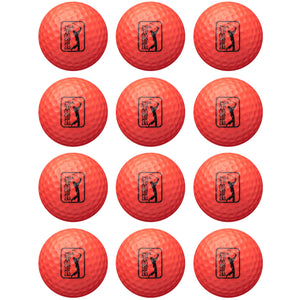 Golfgen™ PGA TOUR Red 12 Piece Foam Practice Golf Ball Set