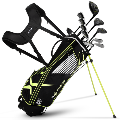 PGA TOUR® P1 EXTREME 17 Piece Right Handed Junior Golf Club Set by Golfgen® for Player Heights 5'3"+