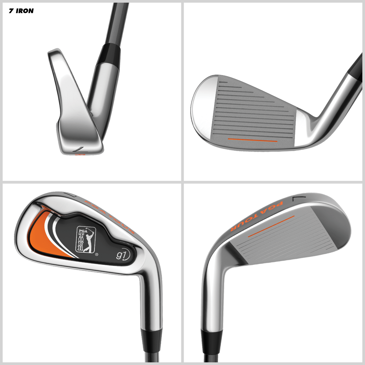 Golfgen™ PGA Tour G1 Series Kids 7 Iron | Golf Clubs for Heights 5'2" - 5'7" | Young Men & Women Golf Clubs Ages 12-17