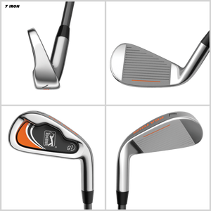 PGA Tour G1 Series Kids 7 iron | Golf Clubs for Heights 5'2" - 5'7" | Young Men & Women Golf Clubs Ages 12-17
