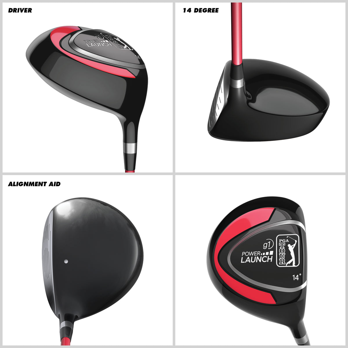 Golfgen™ PGA Tour G1 Series Kids Golf Club Set With 6 Clubs, Stand Golf Bag & 10 Total Pieces | Golf Clubs and Sets for Heights 4'1" - 4'8" | Complete Golf Club Sets | Young Men & Women Golf Clubs Ages 5-8