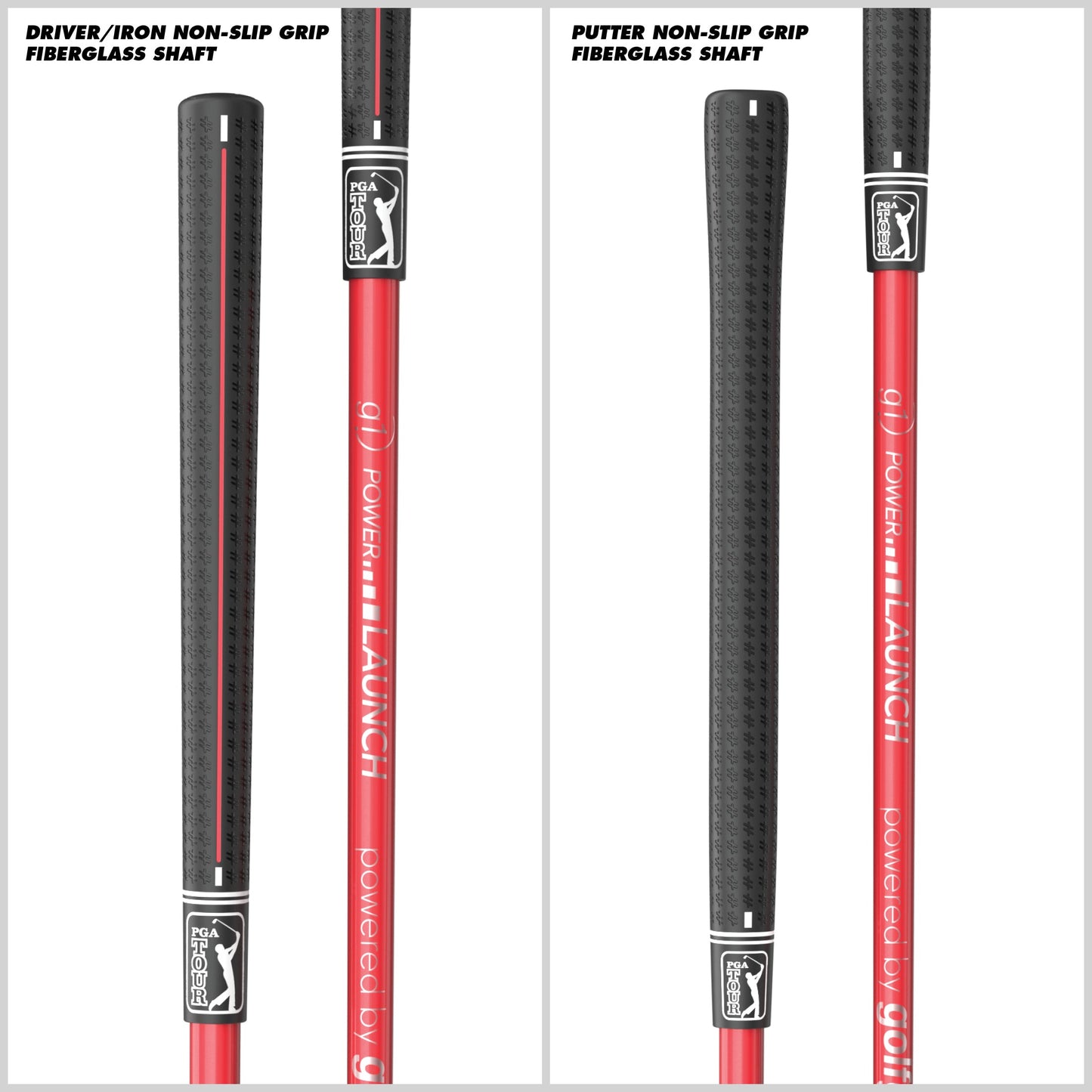 PGA TOUR® Juniors 10 Piece Right Handed Red Golf Club Set for Player Heights 4'1"-4'8" | Complete Junior Golf Club Set