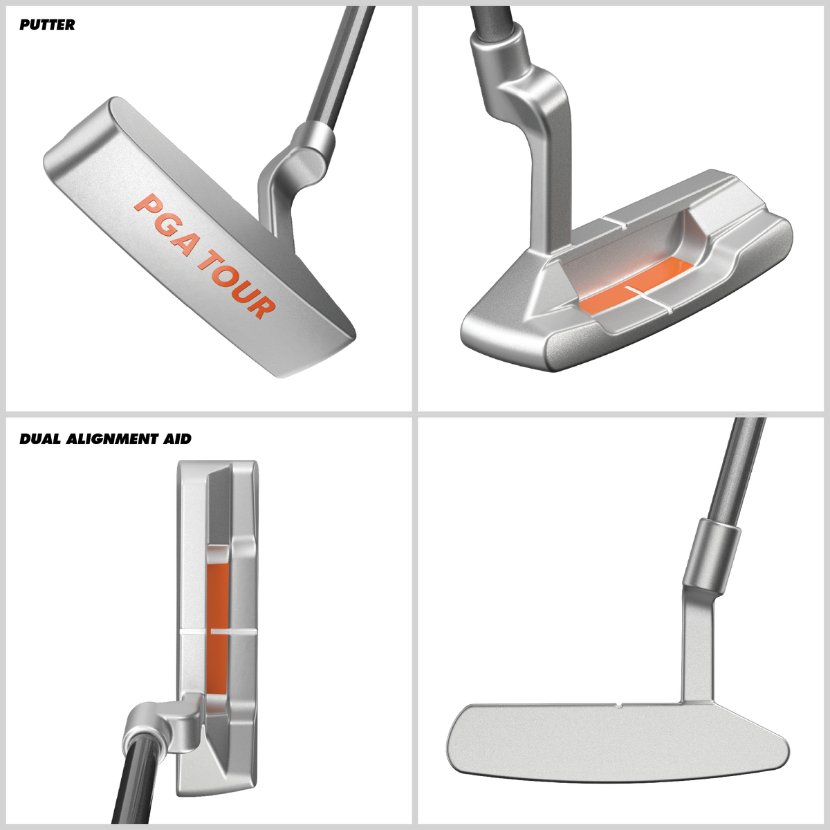 PGA Tour G1 Series Kids Putter | Golf Clubs for Heights 5'2" - 5'7" | Young Men & Women Golf Clubs Ages 12-17