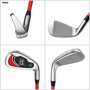 PGA Tour G1 Series Kids Right Handed Golf Club Set With 6 Clubs, Stand Golf Bag & 10 Total Pieces | Golf Clubs and Sets for Heights 4'1" - 4'8" | Complete Golf Club Sets | Young Men & Women Golf Clubs Ages 5-8