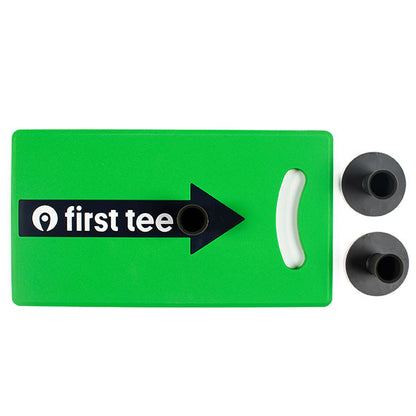 PGA TOUR FIRST TEE Set of 6 Tee Matts with 12 Rubber Tees by Golfgen®