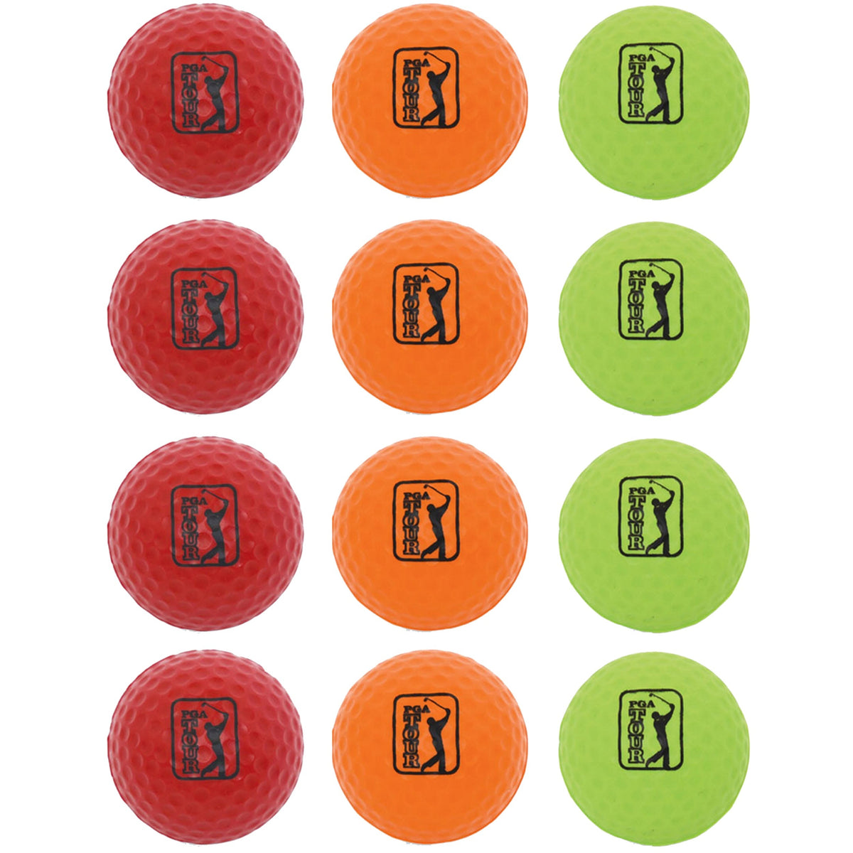 Golfgen™ PGA TOUR Color 12 Piece Foam Practice Golf Ball Set FT