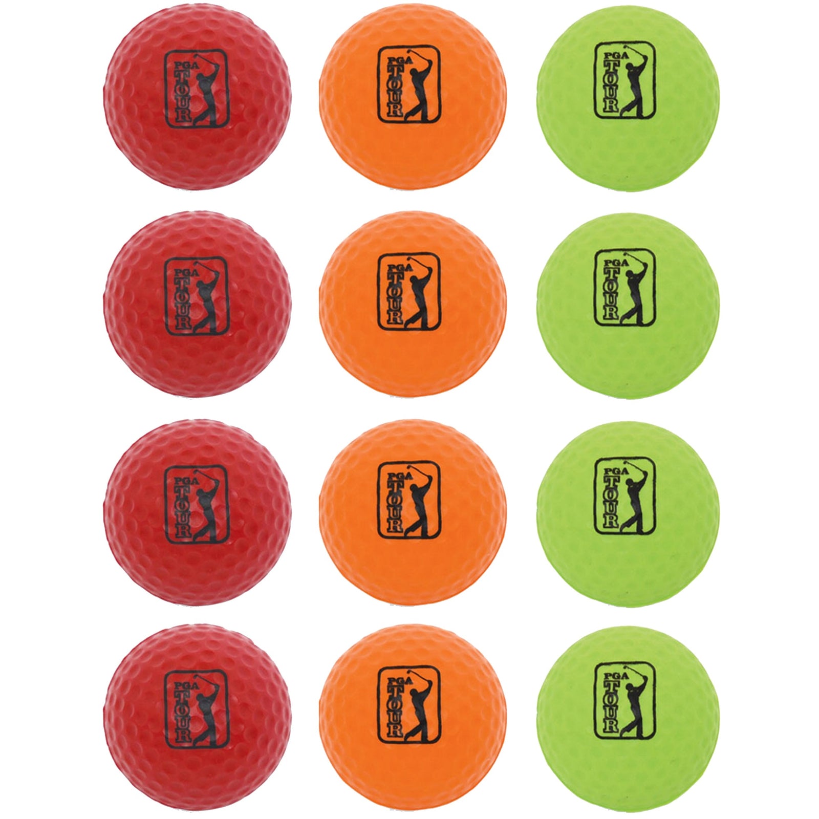 Golfgen™ PGA TOUR Color 12 Piece Foam Practice Golf Ball Set FT