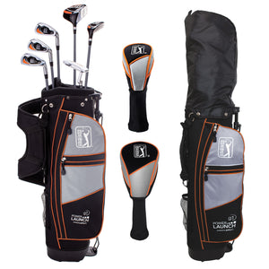 PGA Tour G1 Series Kids Golf Club Set With 6 Clubs, Stand Golf Bag & 10 Total Pieces | Golf Clubs and Sets for Heights 5'2" - 5'7" | Complete Golf Club Sets | Young Men & Women Golf Clubs Ages 12-17