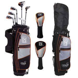 PGA Tour G1 Series Kids Right Handed Golf Club Set With 6 Clubs, Stand Golf Bag & 10 Total Pieces | Golf Clubs and Sets for Heights 5'2" - 5'7" | Complete Golf Club Sets | Young Men & Women Golf Clubs Ages 12-17