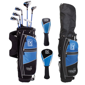 PGA Tour G1 Series Kids Right Handed Golf Club Set With 6 Clubs, Stand Golf Bag & 10 Total Pieces | Golf Clubs and Sets for Heights 4'8" - 5'2" | Complete Golf Club Sets | Young Men & Women Golf Clubs Ages 8-12