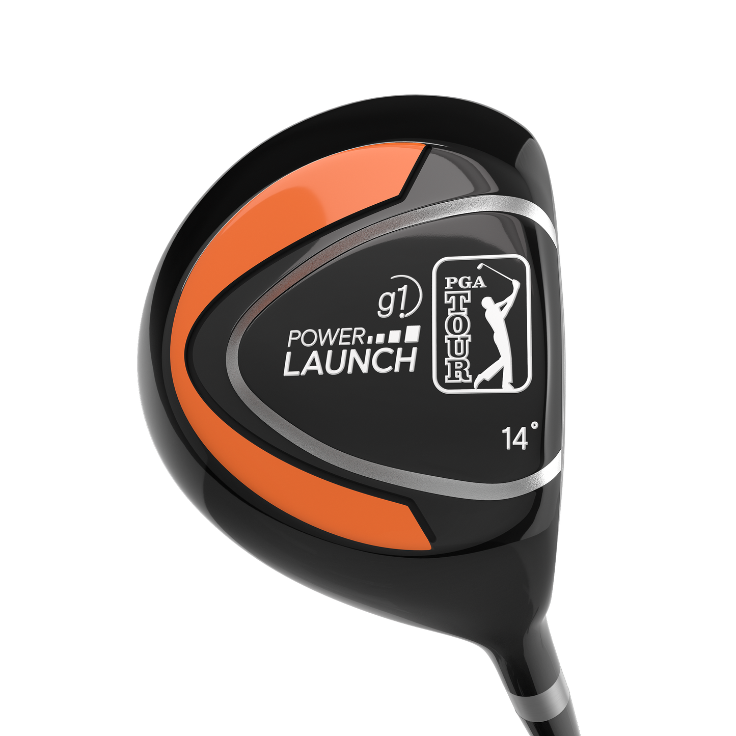 PGA TOUR® Juniors Right Handed Orange Driver by Golfgen® for Player Heights 5'3" - 5'10"