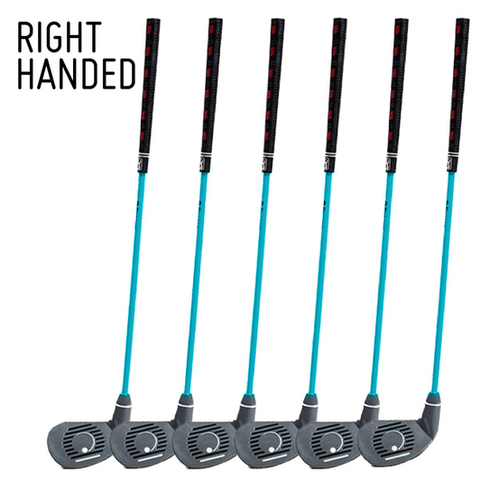 PGA TOUR® FIRST TEE Set of 6 Blue Right Handed Irons by Golfgen® For Players 4'7" Up to 5'2"