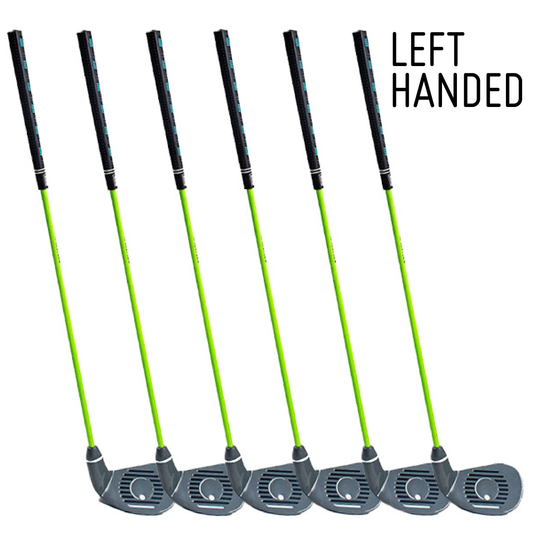 PGA TOUR® FIRST TEE Set of 6 Green Left Handed Irons by Golfgen® For Players 3'9" Up to 4'7"