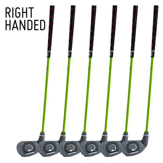 PGA TOUR FIRST TEE Set of 6 Green Right Handed Irons by Golfgen® For Players 3'9" Up to 4'7"