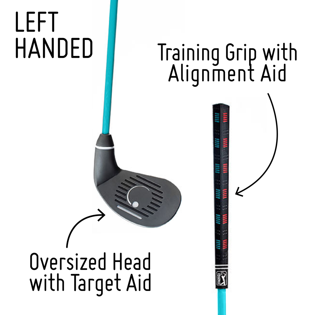 Golfgen™ PGA TOUR FIRST TEE Set of 6 Left Handed Irons For Players 4'7" Up to 5'2" or ages 12+