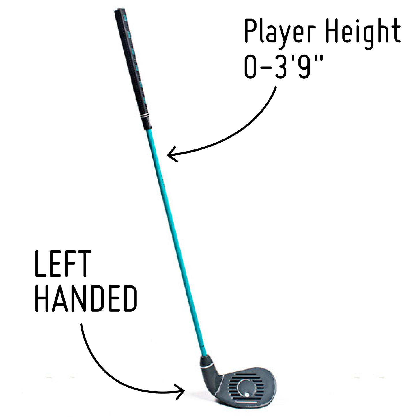 PGA TOUR® FIRST TEE Set of 6 Blue Left Handed Irons by Golfgen® For Players 4'7" Up to 5'2"