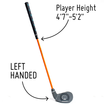 PGA TOUR® FIRST TEE Set of 6 Orange Left Handed Irons by Golfgen® For Players Up to 3'9"