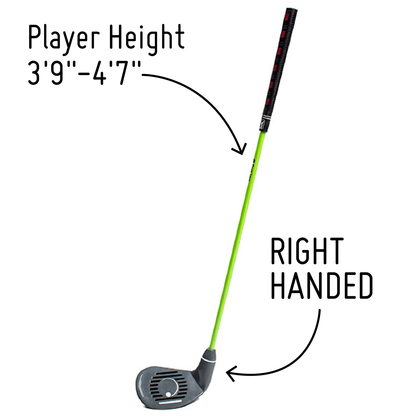 PGA TOUR FIRST TEE Set of 6 Green Right Handed Irons by Golfgen® For Players 3'9" Up to 4'7"