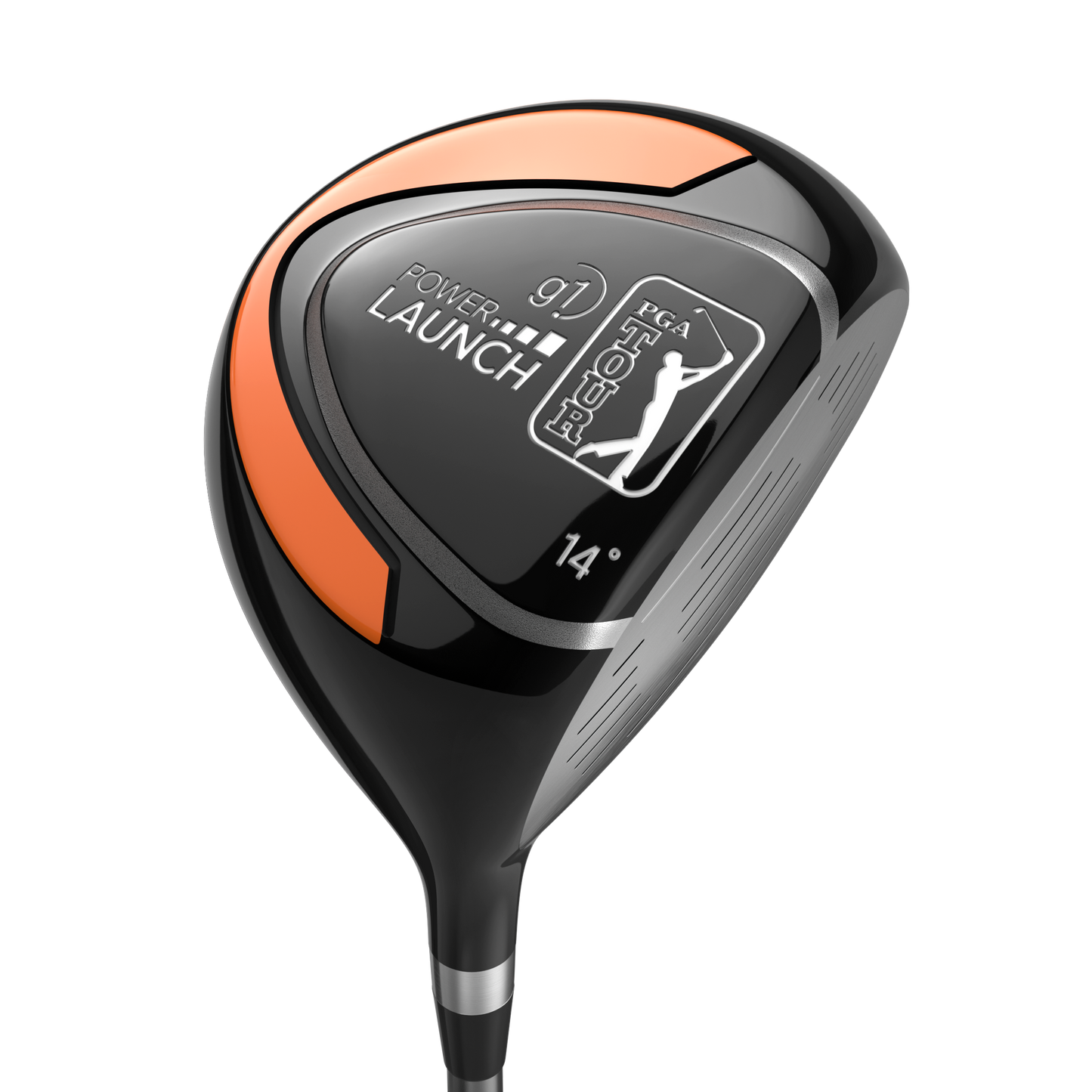 PGA TOUR® Juniors Right Handed Orange Driver by Golfgen® for Player Heights 5'3" - 5'10"