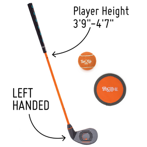 PGA TOUR Tee Up Left Hand Iron 3 Piece Kids Golf Club Set For Players 3'9" to 4'7"; Ages 6-11