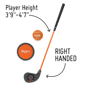 PGA TOUR Tee Up Right Hand Iron 3 Piece Kids Golf Club Set For Players 3'9" to 4'7"; Ages 6-11