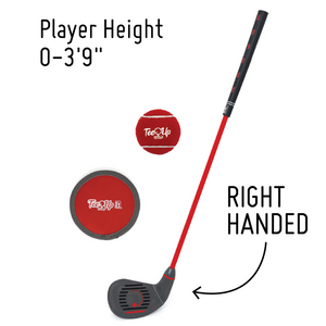 PGA TOUR Tee Up Right Hand Iron 3 Piece Kids Golf Club Set For Players up to 3'9"; Ages 3-6