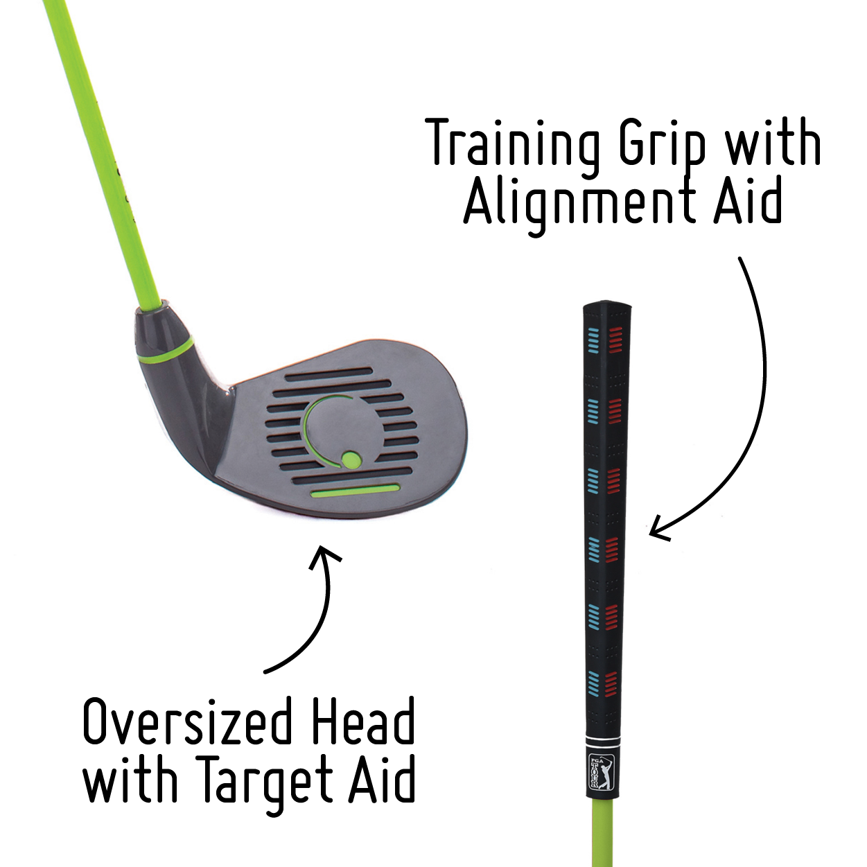 PGA TOUR® Left Hand 3 Piece Green Iron Set by Golfgen® For Players 4'7"+