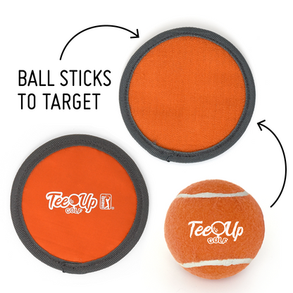 PGA TOUR® Left Hand 3 Piece Orange Iron Set by Golfgen® For Players 3'9" - 4'7"+