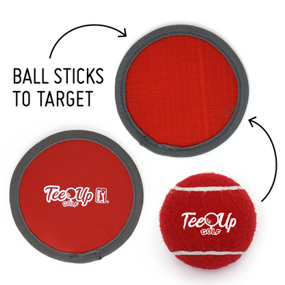 PGA TOUR® Left Hand 3 Piece Red Iron Set by Golfgen® For Players up to 3'9"
