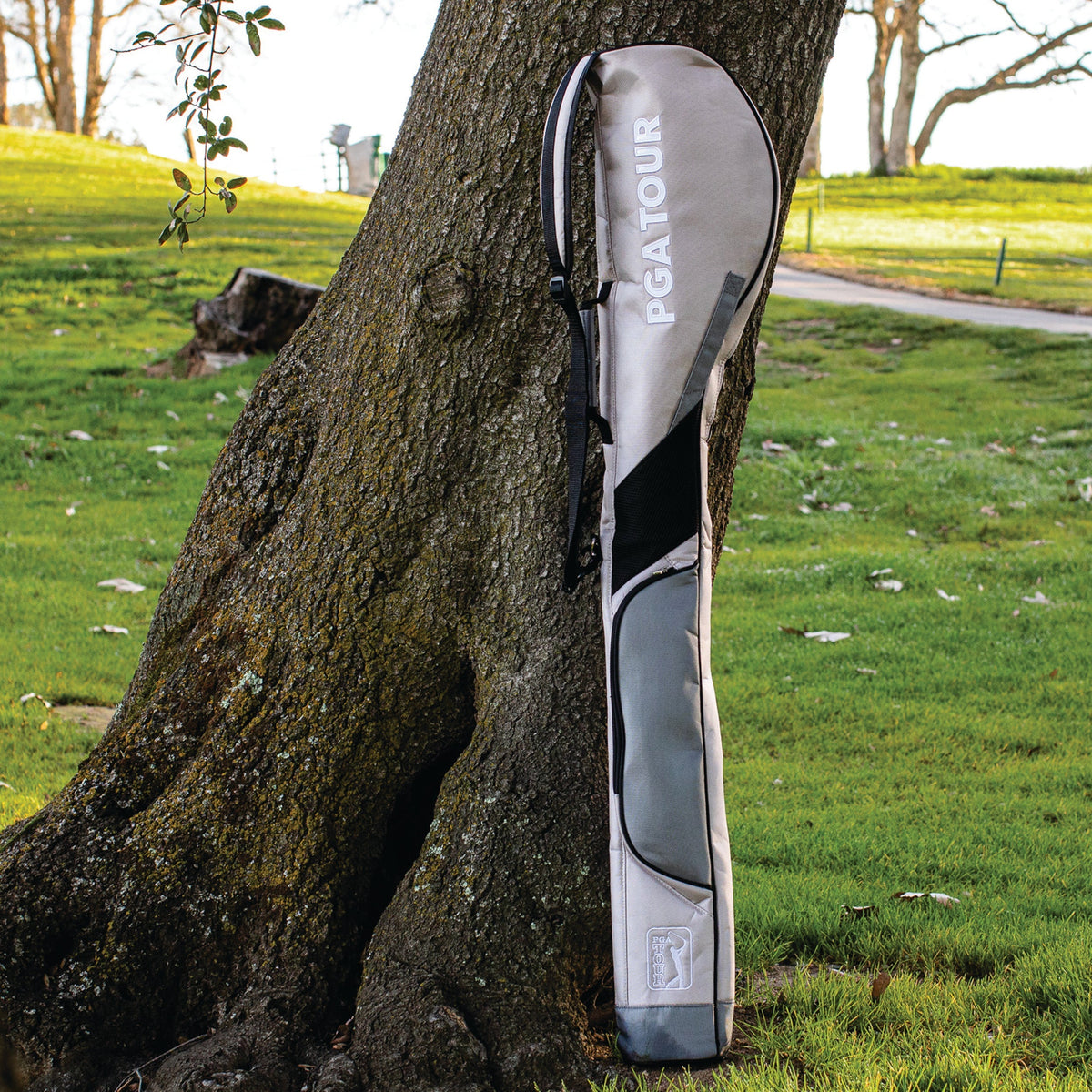 Golfgen™ PGA TOUR Grey Carry Golf Bag; All ages