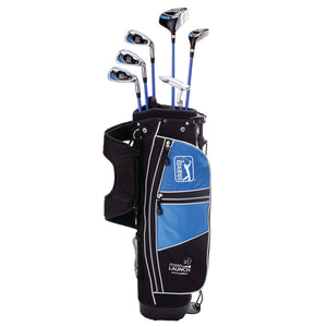 PGA Tour G1 Series Kids Right Handed Golf Club Set With 6 Clubs, Stand Golf Bag & 10 Total Pieces | Golf Clubs and Sets for Heights 4'8" - 5'2" | Complete Golf Club Sets | Young Men & Women Golf Clubs Ages 8-12