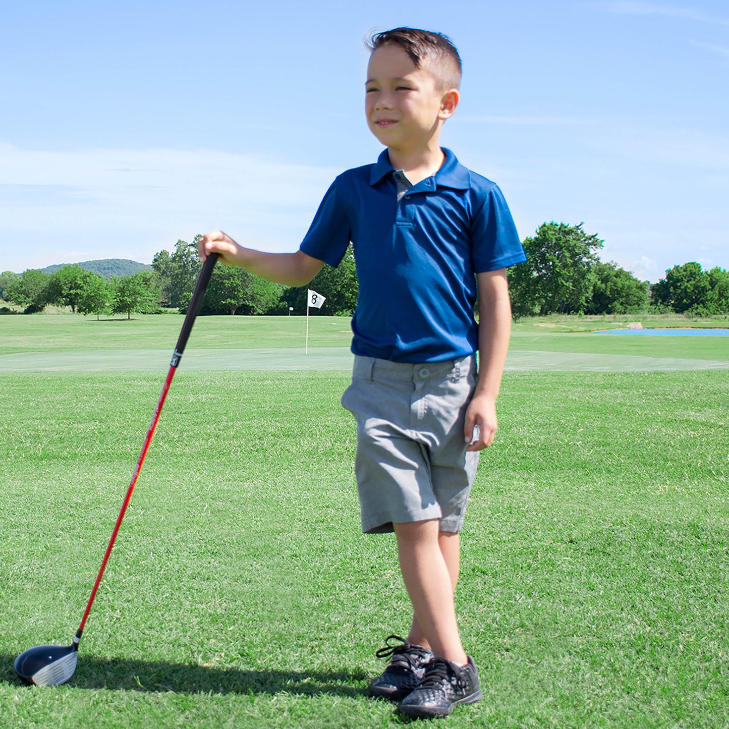 PGA TOUR® Juniors 10 Piece Right Handed Red Golf Club Set for Player Heights 4'1"-4'8" | Complete Junior Golf Club Set