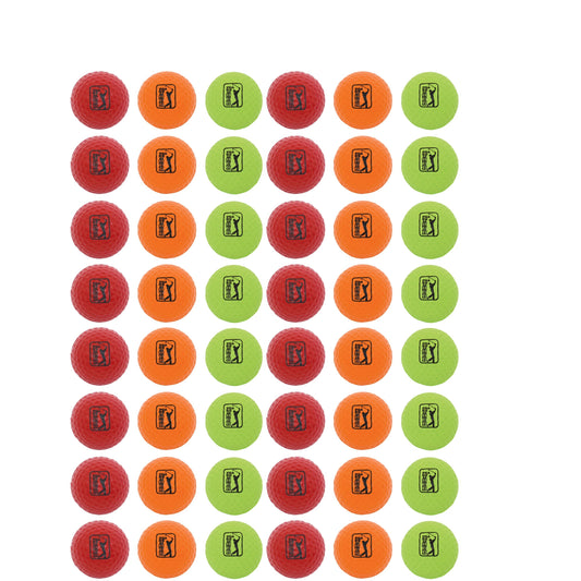 Golfgen™ PGA TOUR Color 48 Piece Foam Practice Golf Ball Set FT