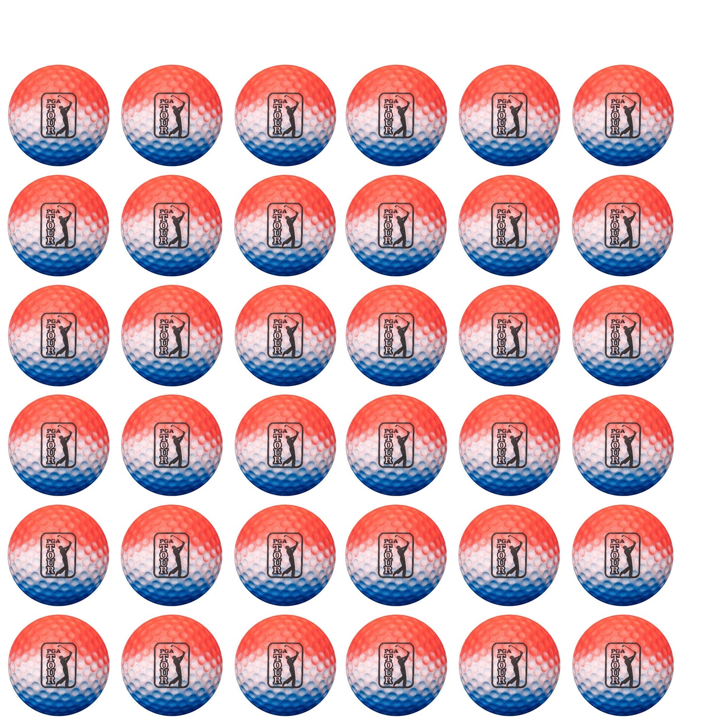Golfgen™ PGA TOUR Ombre 36 Piece Foam Practice Golf Ball Set FT