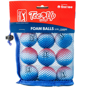 Golfgen™ PGA TOUR Ombre 9 Piece Foam Practice Golf Ball Set FT
