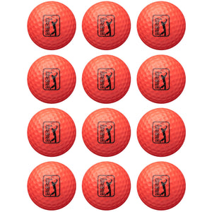 Golfgen™ PGA TOUR Red 12 Piece Foam Practice Golf Ball Set FT