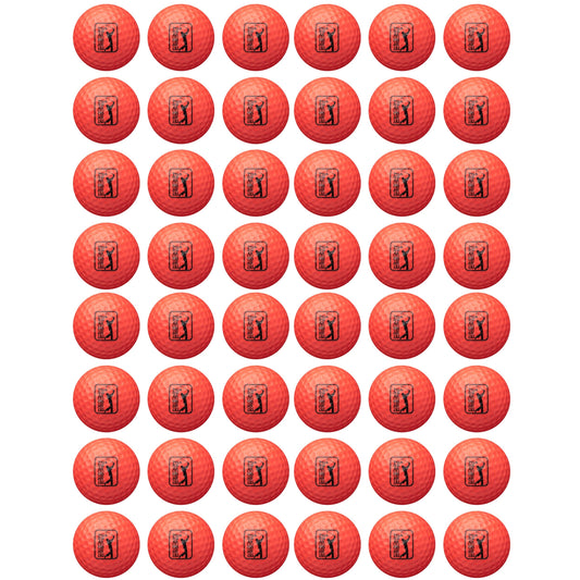 Golfgen™ PGA TOUR Red 48 Piece Foam Practice Golf Ball Set FT