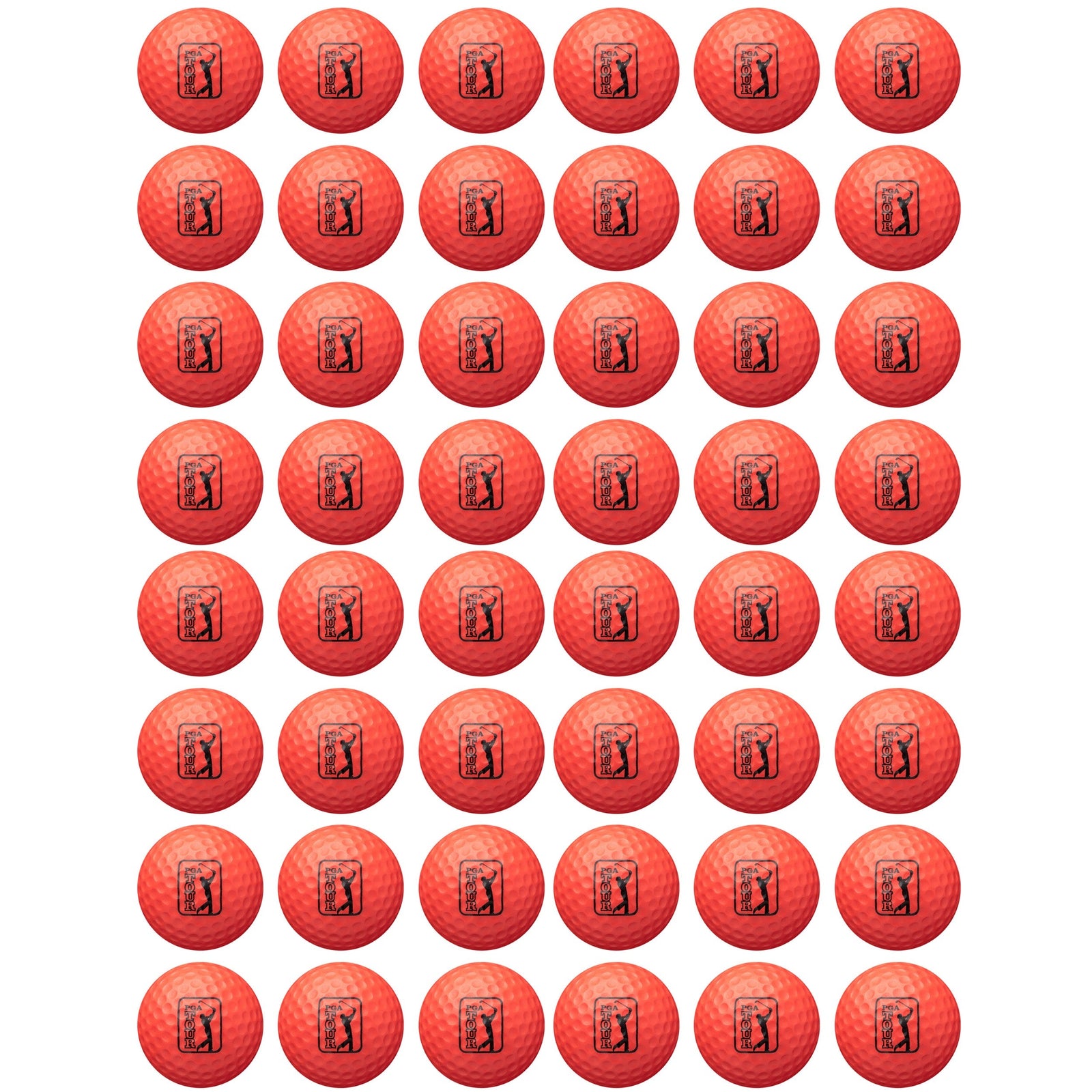 Golfgen™ PGA TOUR Red 48 Piece Foam Practice Golf Ball Set FT