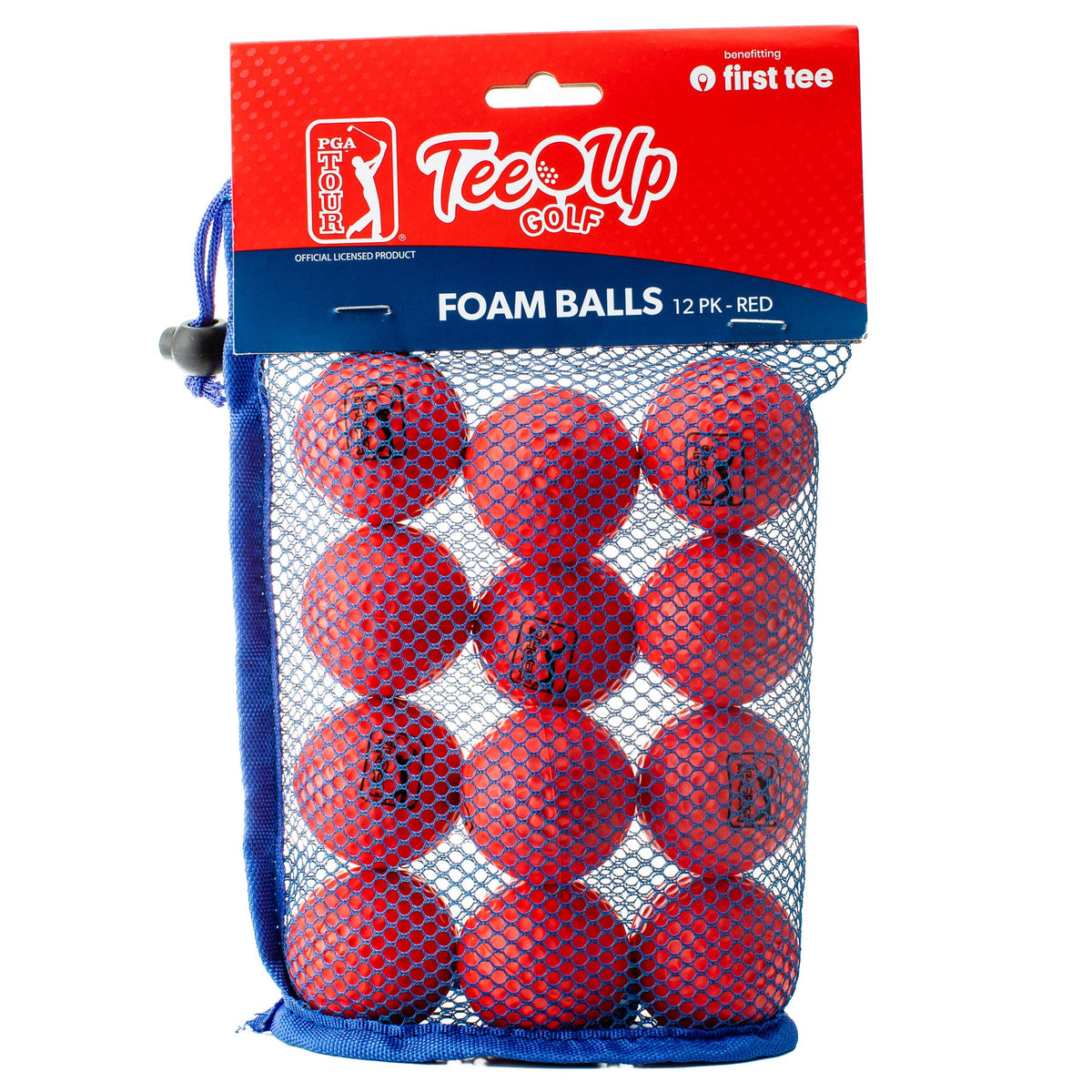 Golfgen™ PGA TOUR Red 12 Piece Foam Practice Golf Ball Set FT