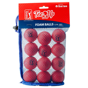 Golfgen™ PGA TOUR Red 12 Piece Foam Practice Golf Ball Set FT