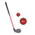 PGA TOUR Tee Up Left Hand Iron 3 Piece Kids Golf Club Set For Players up to 3'9"; Ages 3-6