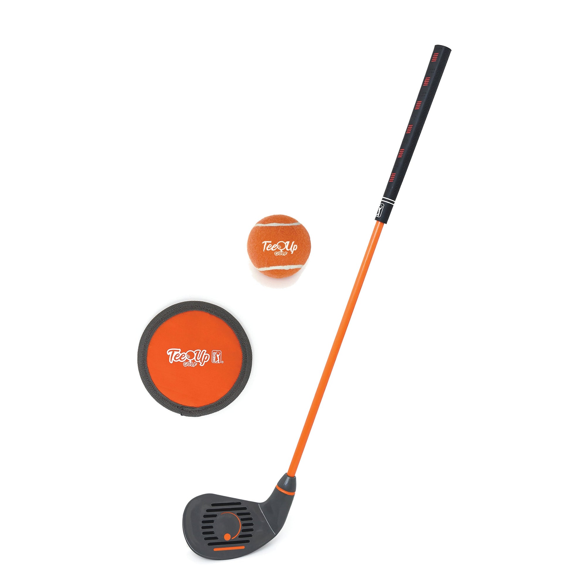 PGA TOUR Tee Up Right Hand Iron 3 Piece Kids Golf Club Set For Players 3'9" to 4'7"; Ages 6-11