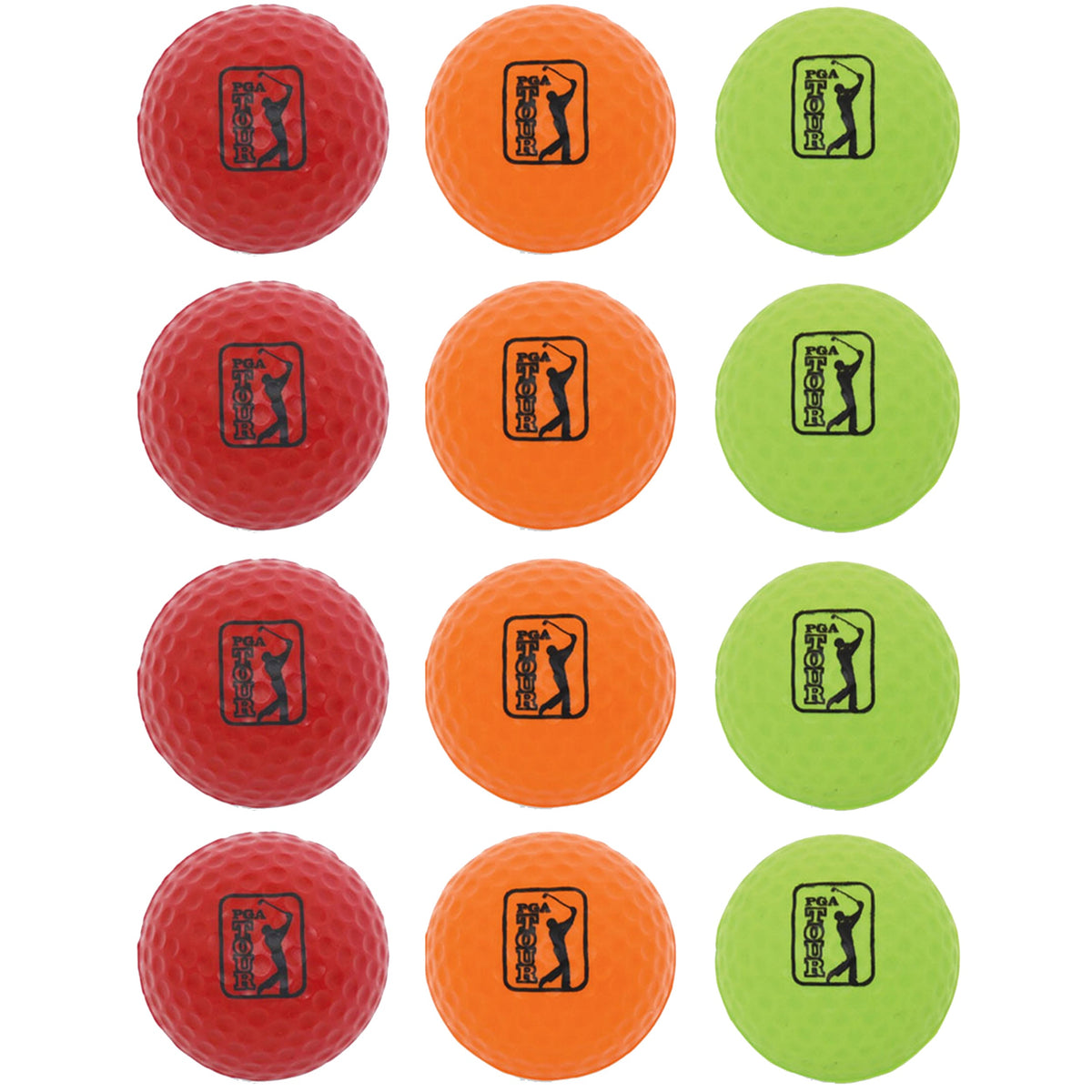 Golfgen™ PGA TOUR Color 12 Piece Foam Practice Golf Ball Set