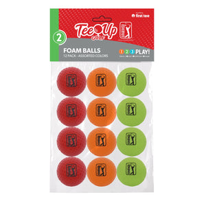 Golfgen™ PGA TOUR Color 12 Piece Foam Practice Golf Ball Set